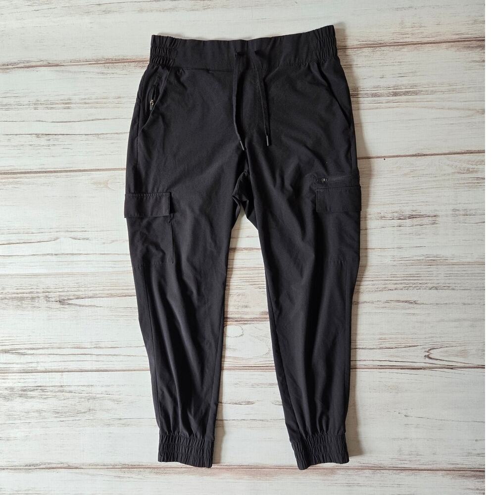 All In Motion Black Jogger Cargo Track Pants sz M
